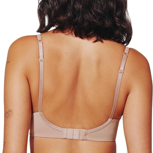 EUC ThirdLove 24/7 Cotton Plunge Bra - size 34 G - pink - Picture 2 of 8